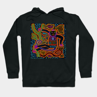 Kuna Indian Shaman Gato Hoodie